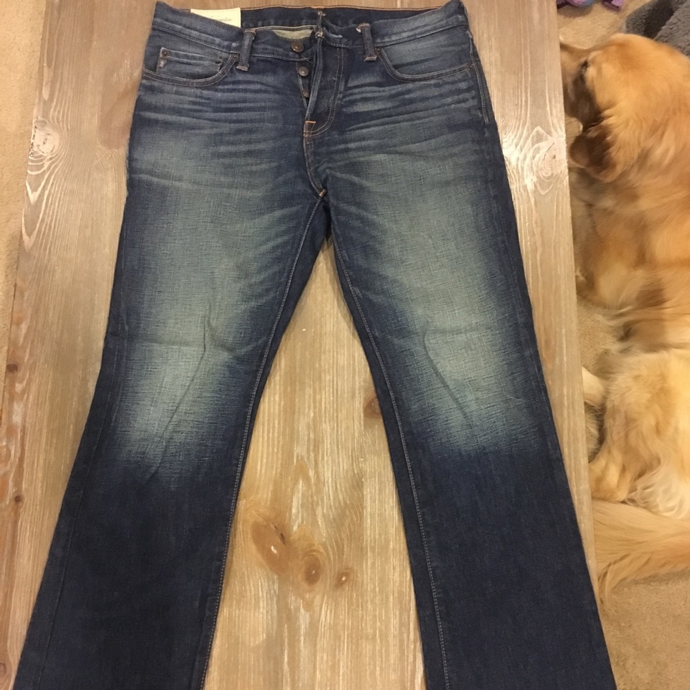 Abercrombie + Fitch men’s bootcut jeans